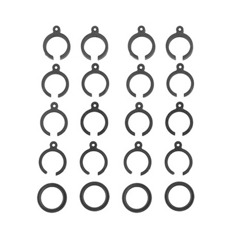Team Associated Rb10 Retro Shock Spring Clips, Grey