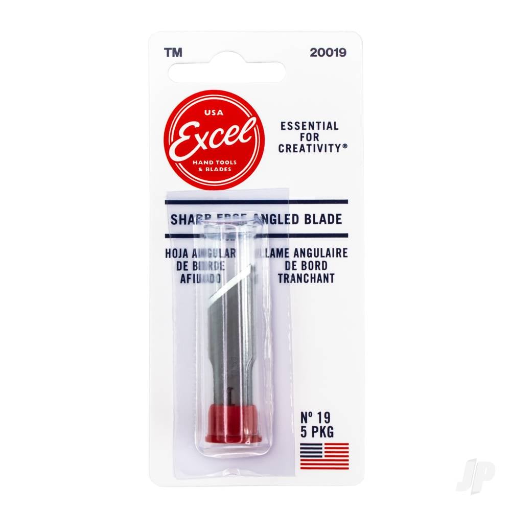 #19 Angled Edge Blade, Shank 0.345" (0.88 cm) (5 pcs) (Carded)-6