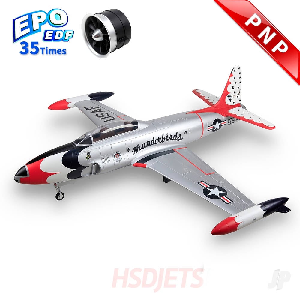 T-33 120mm EDF Foam Jet, Thunderbird (PNP 12S)
