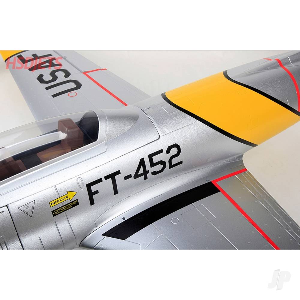 T-33 120mm EDF Foam Jet, Yellow Ribbon (PNP 12S)-8