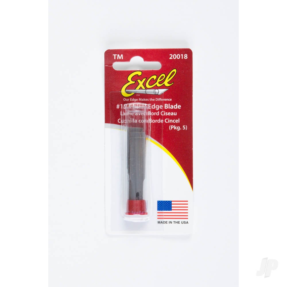 #18 1/2in Large Chisel Blade, Shank 0.345" (0.88 cm) (5 pcs) (Carded)-7