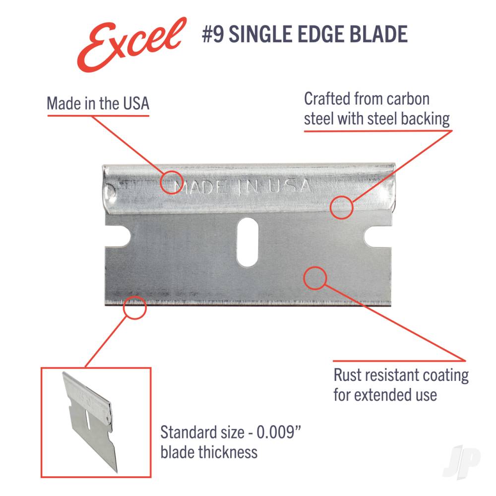 Single Edge Blade, 0.009in (10 pcs) (Carded)-2