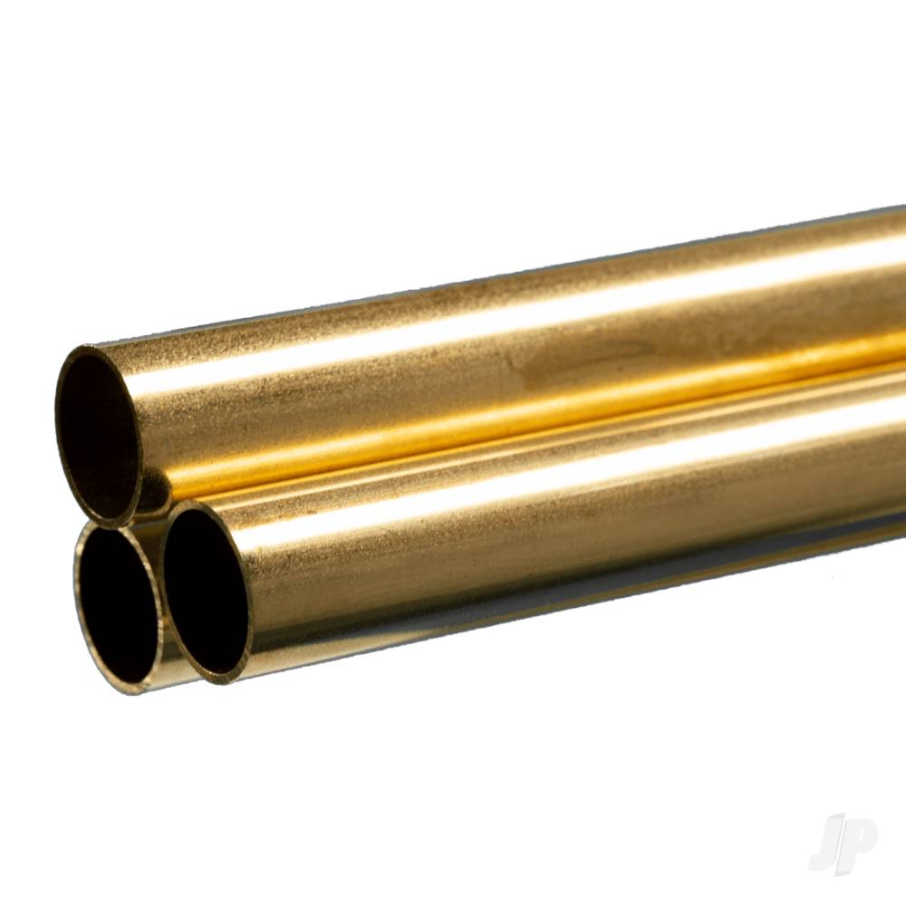 9/16in Brass Round Tube, .029in Wall (36in long) (Bulk Pack of 3 Items)