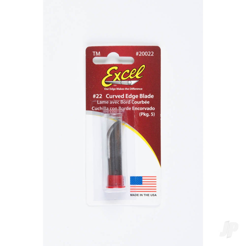 #22 Curved Edge Blade, Shank 0.345" (0.88 cm) (5 pcs) (Carded)-10