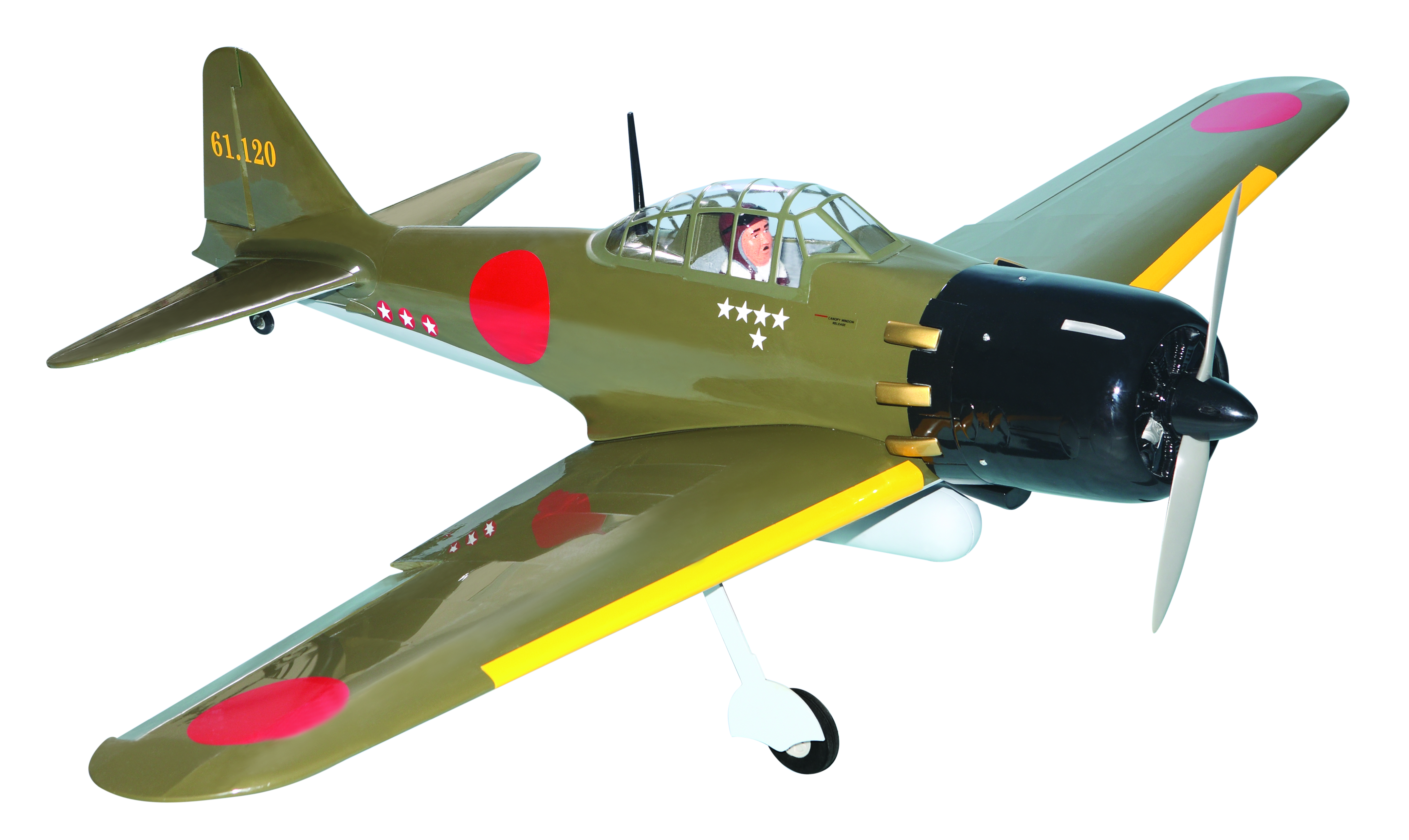 A6M Zero (20cc) 1.7m (66.9in) with 84° Electric Retracts-2
