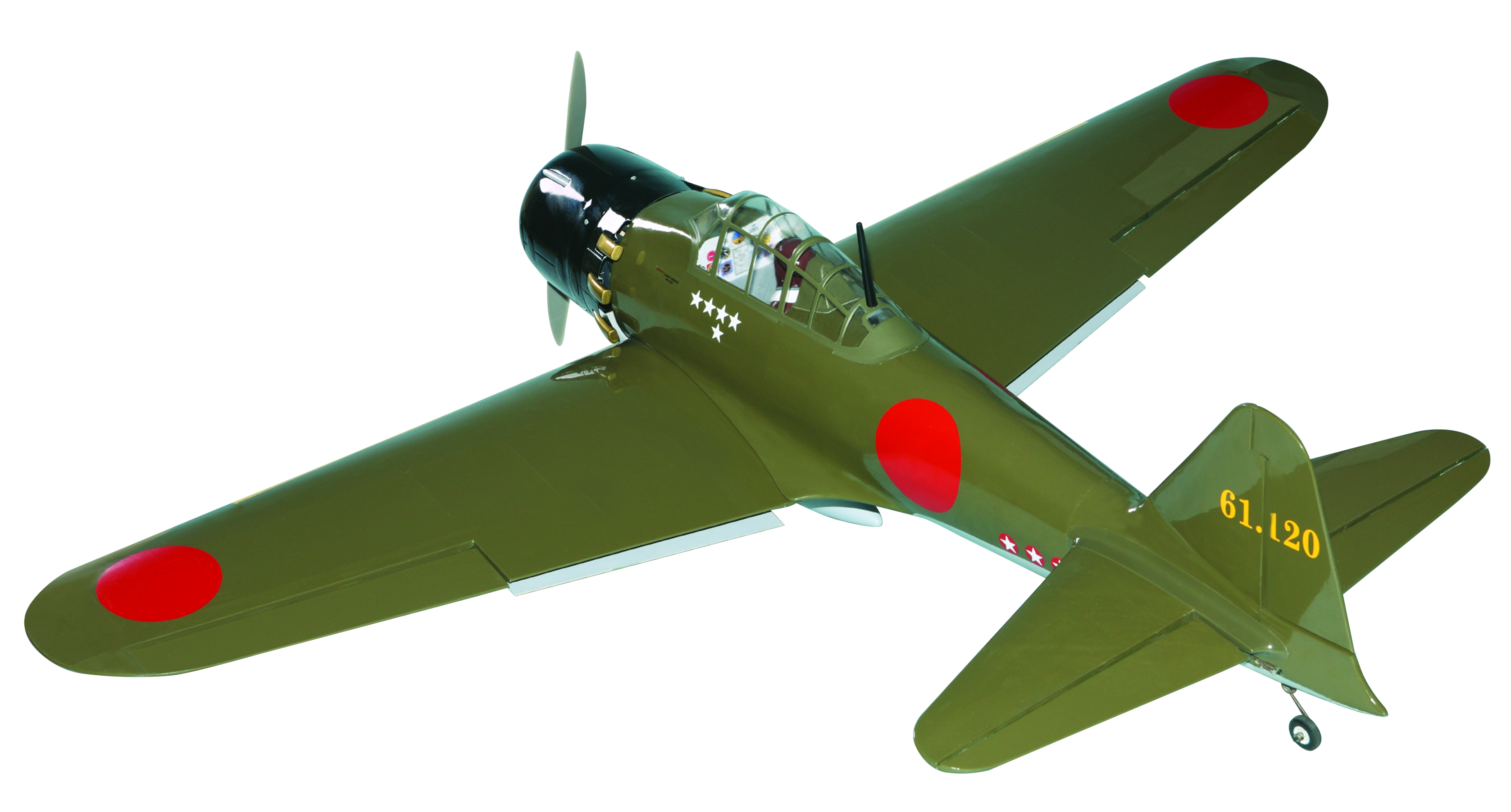 A6M Zero (20cc) 1.7m (66.9in) with 84° Electric Retracts-3
