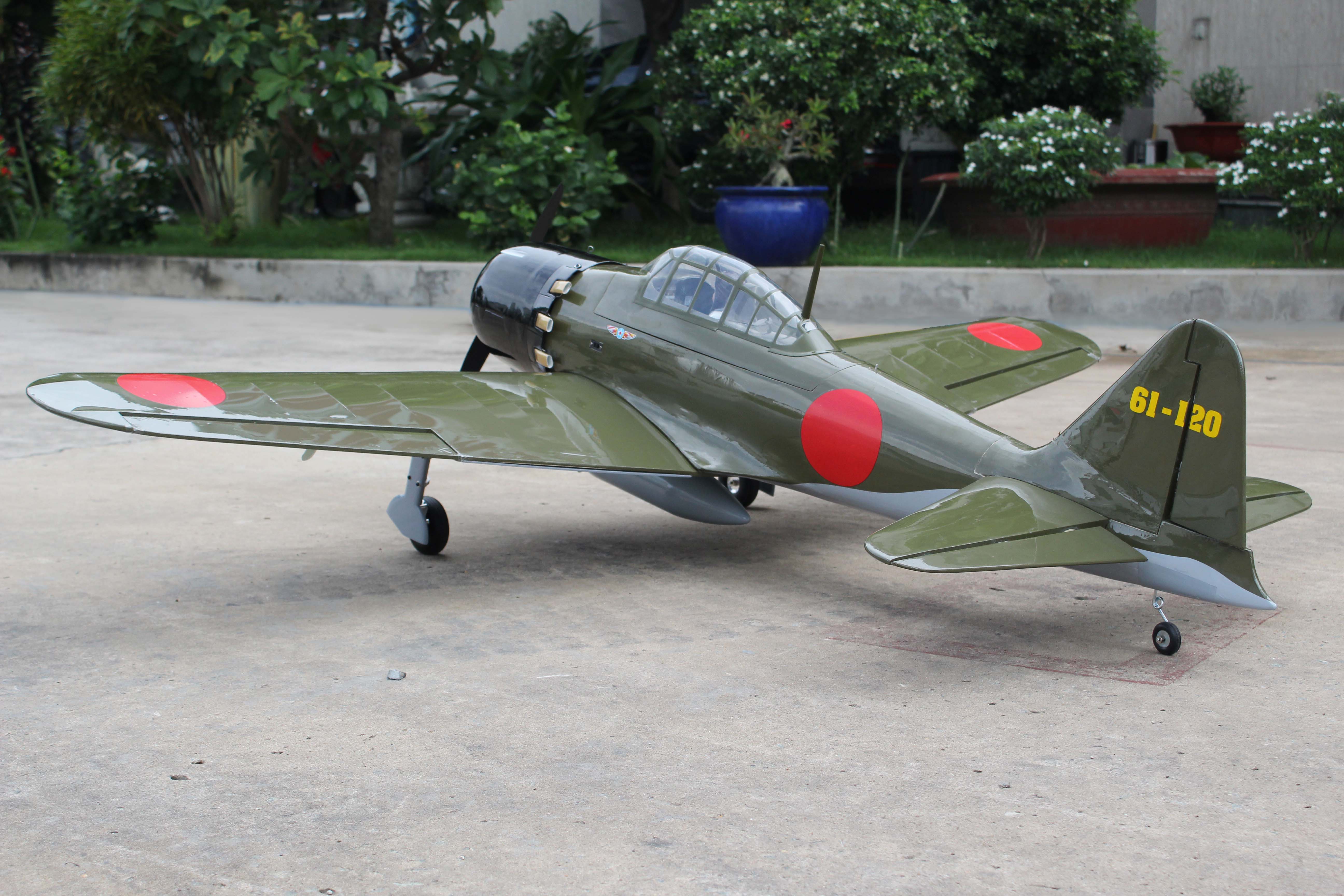 A6M Zero (20cc) 1.7m (66.9in) with 84° Electric Retracts-5