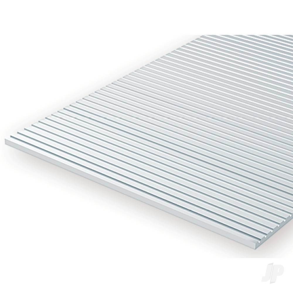 12x24in (30x60cm) S Scale Passenger Car Siding Sheet .030in (0.75mm) Thick .035in Spacing (1 Sheet per pack)-3
