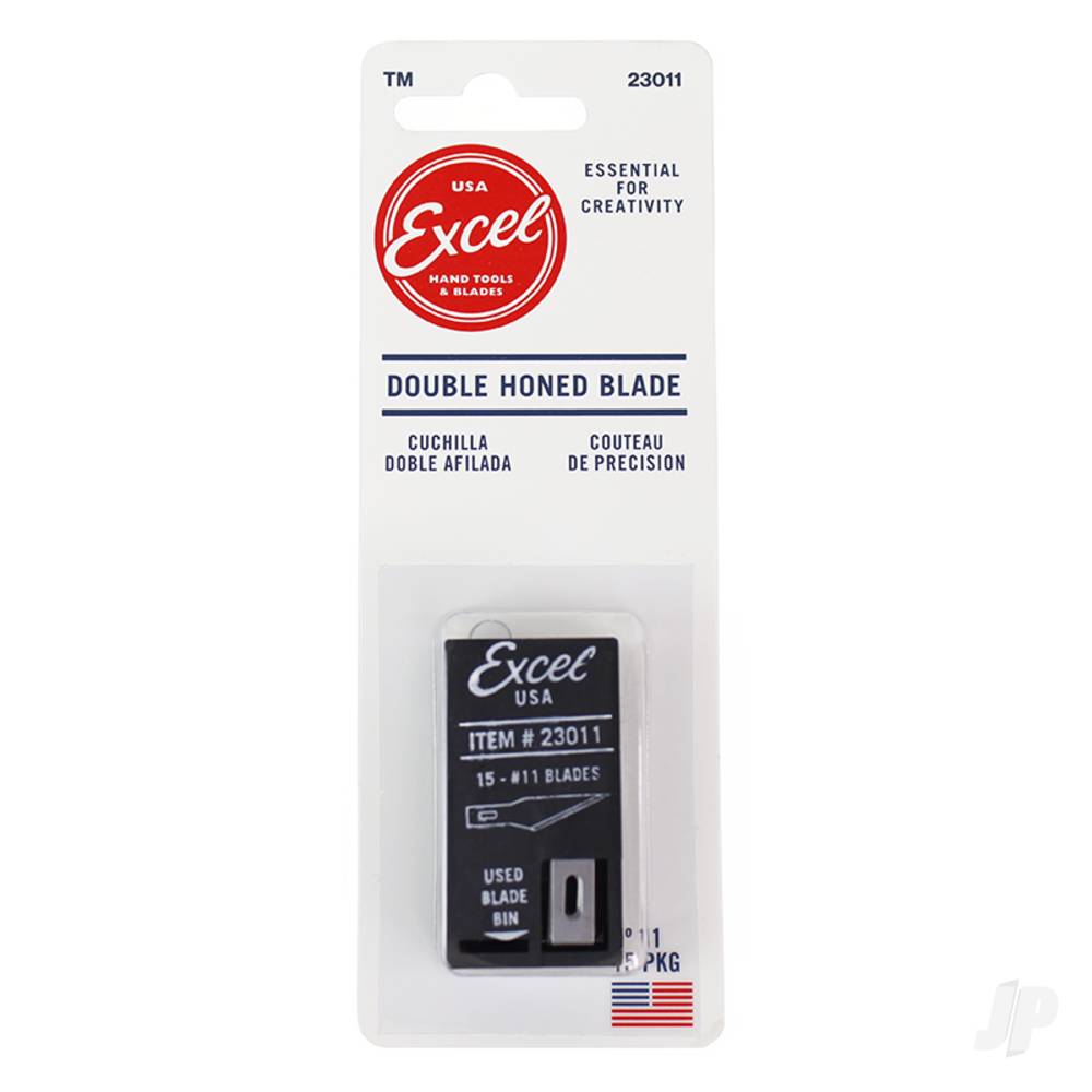 #11 Double Honed Blade with Dispenser, Shank 0.25" (0.58 cm) (15 pcs) (Carded)-8