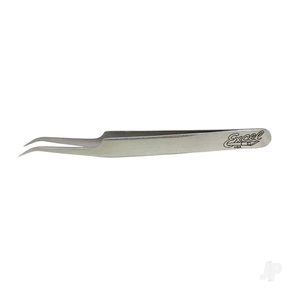 Slant Point Fine Point Tweezers, Polished (Carded)