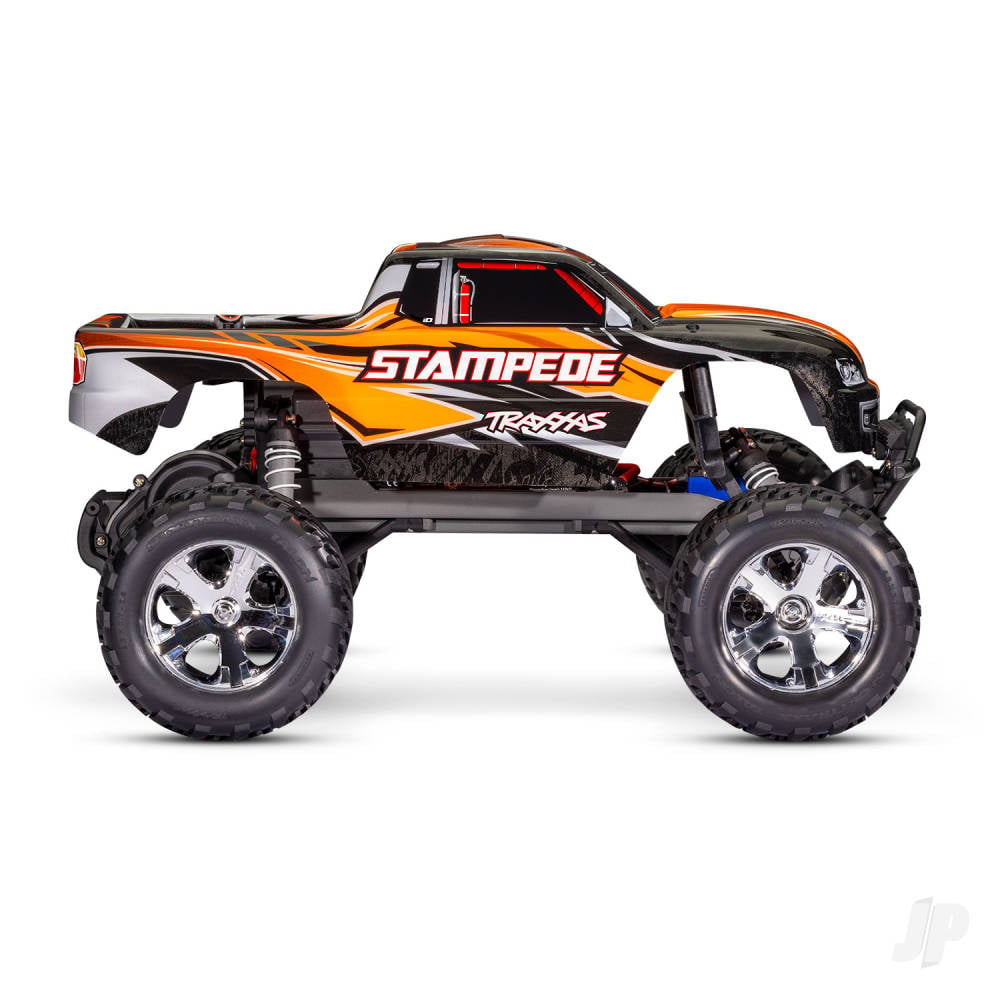 Orange Stampede 1:10 2WD RTR Electric Monster Truck (+ TQ 2-ch, XL-5, Titan 550, 7-Cell NiMH, DC charger, LED lights)-2