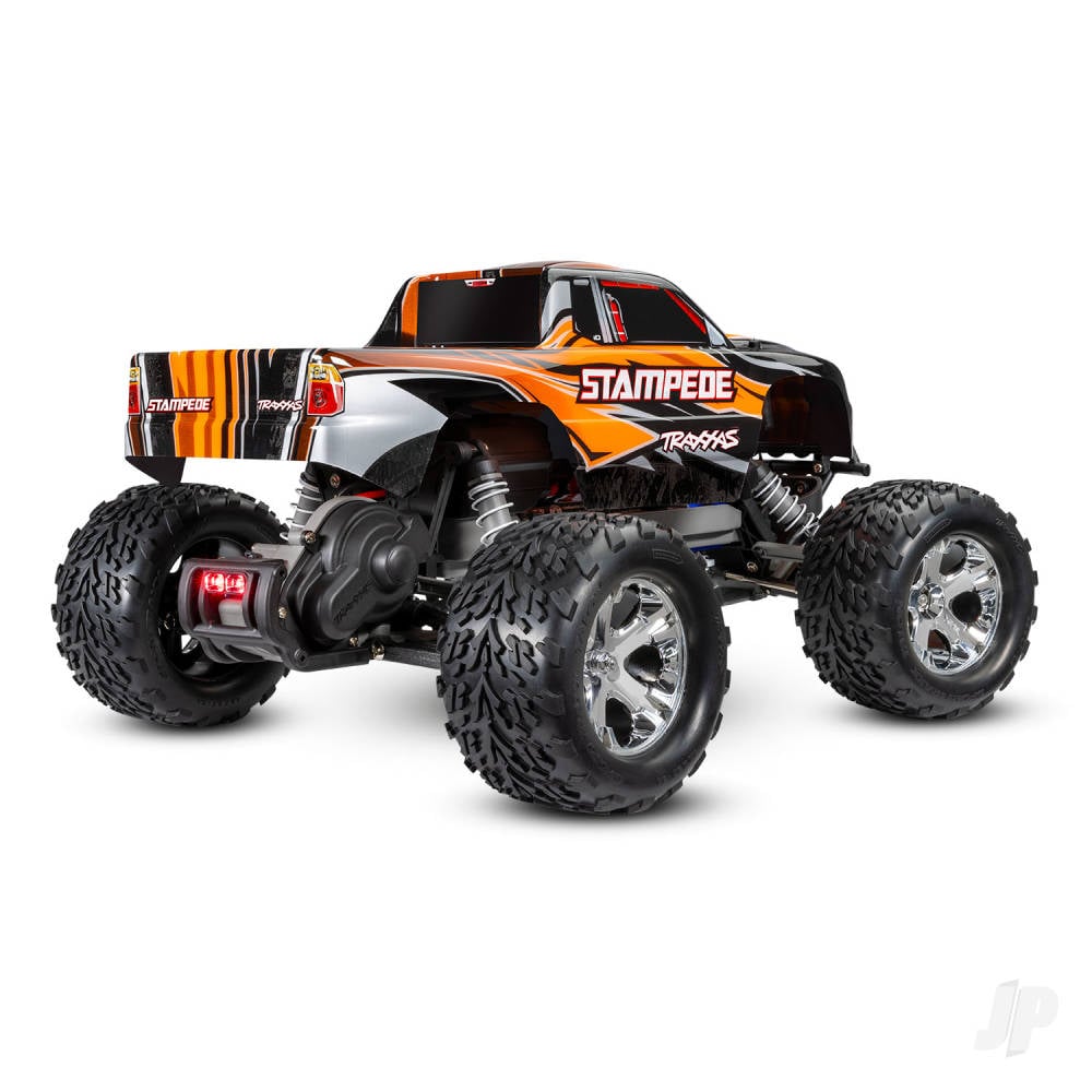 Orange Stampede 1:10 2WD RTR Electric Monster Truck (+ TQ 2-ch, XL-5, Titan 550, 7-Cell NiMH, DC charger, LED lights)-3