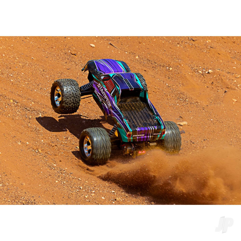 Orange Stampede 1:10 2WD RTR Electric Monster Truck (+ TQ 2-ch, XL-5, Titan 550, 7-Cell NiMH, DC charger, LED lights)-9