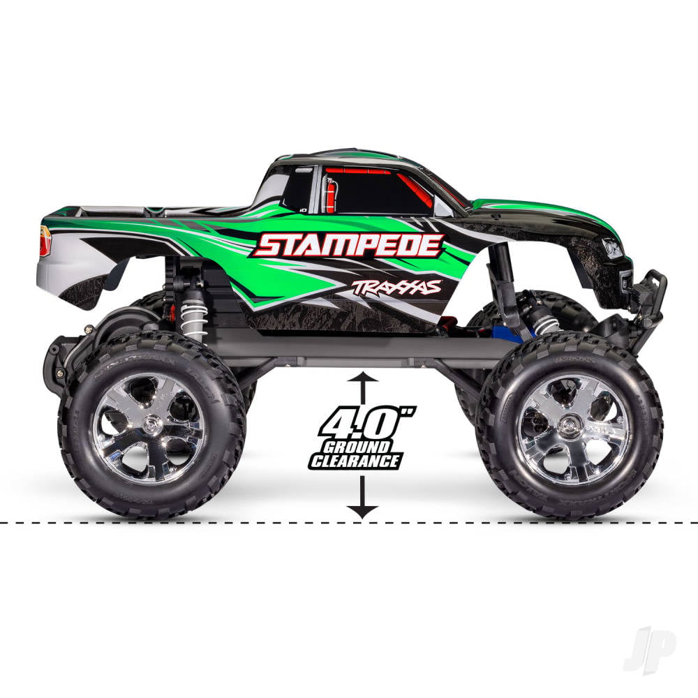 Orange Stampede 1:10 2WD RTR Electric Monster Truck (+ TQ 2-ch, XL-5, Titan 550, 7-Cell NiMH, DC charger, LED lights)-11
