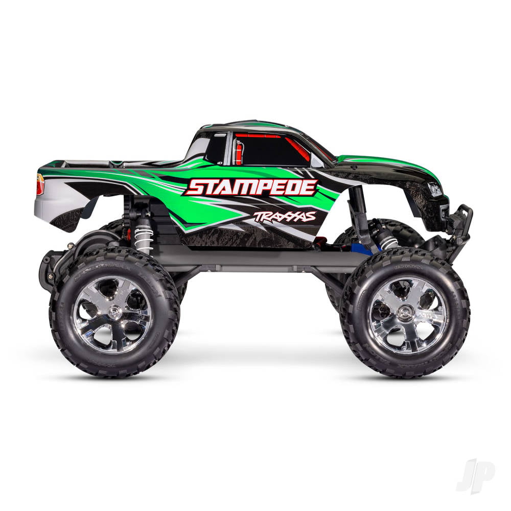 Green Stampede 1:10 2WD RTR Electric Monster Truck (+ TQ 2-ch, XL-5, Titan 550, 7-Cell NiMH, DC charger, LED lights)-2