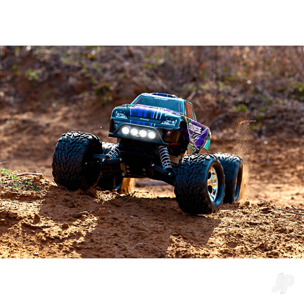 Blue Stampede 1:10 2WD RTR Electric Monster Truck (+ TQ 2-ch, XL-5, Titan 550, 7-Cell NiMH, DC charger, LED lights)-8