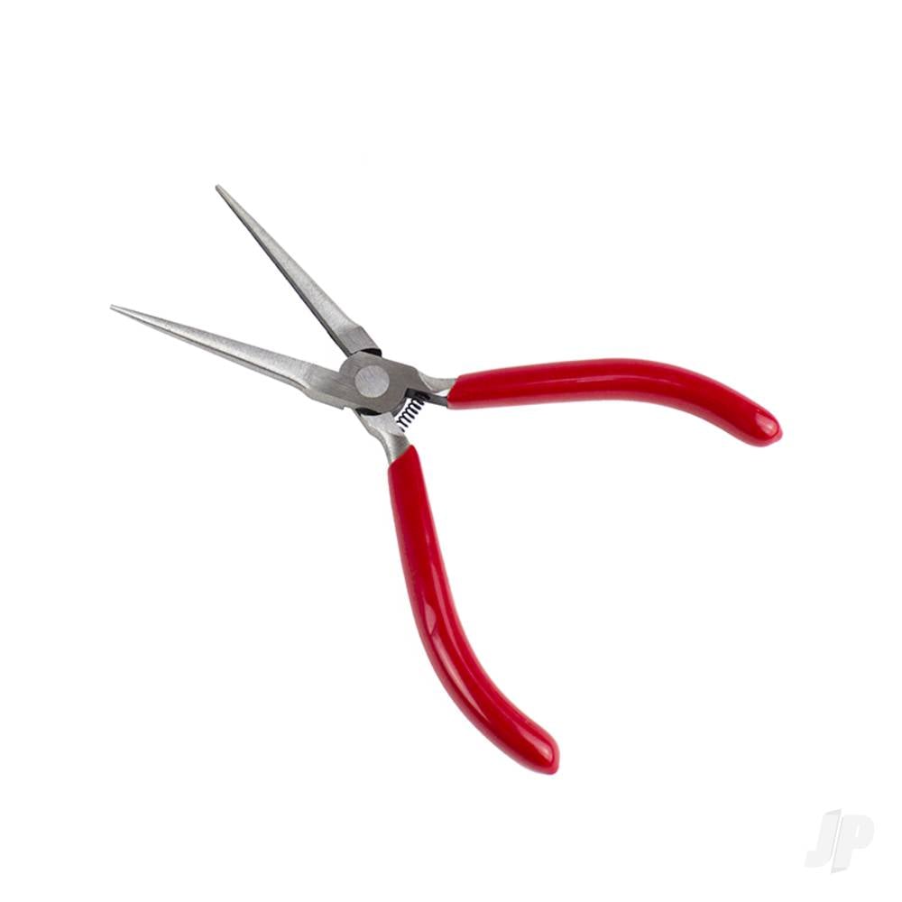 6in Spring Loaded Soft Grip Plier, Long Needle Nose (Carded)-3