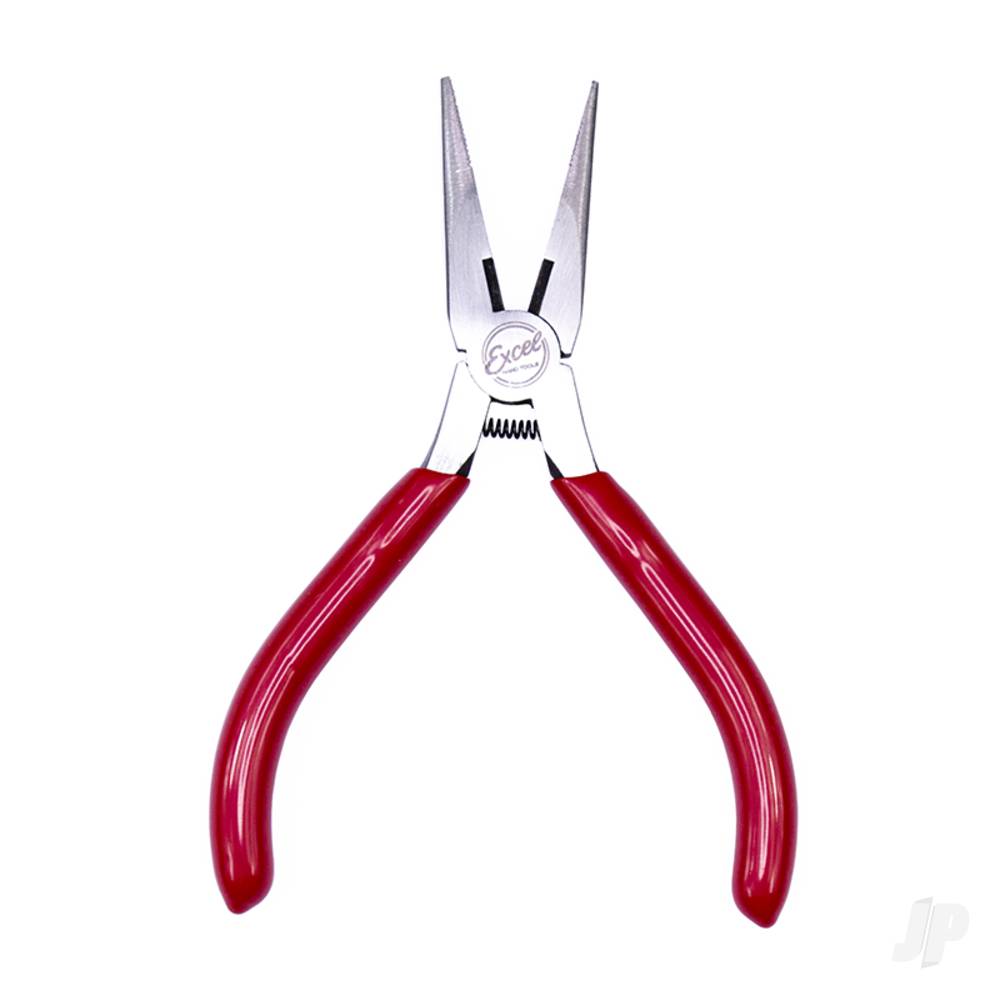 5in Spring Loaded Soft Grip Plier, Needle Nose with Side Cutter (Carded)-2