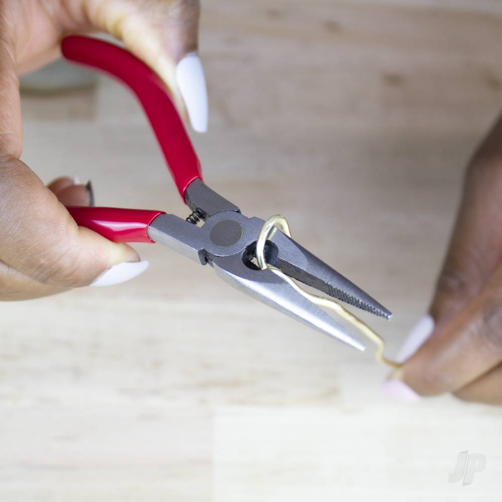 5in Spring Loaded Soft Grip Plier, Needle Nose with Side Cutter (Carded)-6