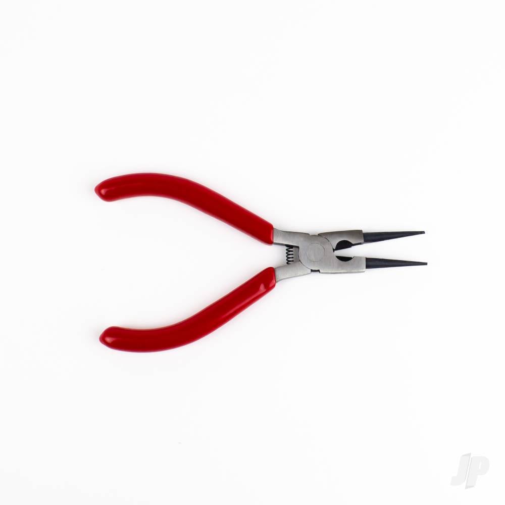 5in Spring Loaded Soft Grip Plier, Round Nose with Side Cutter (Carded)-2