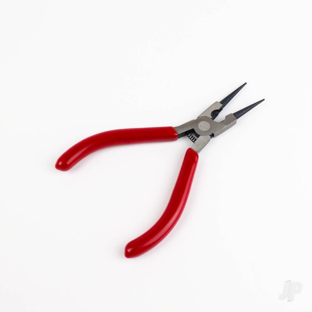 5in Spring Loaded Soft Grip Plier, Round Nose with Side Cutter (Carded)-3