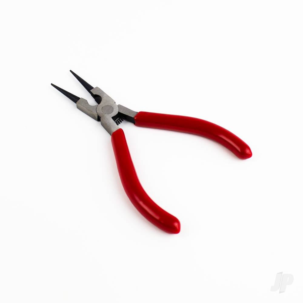 5in Spring Loaded Soft Grip Plier, Round Nose with Side Cutter (Carded)-4