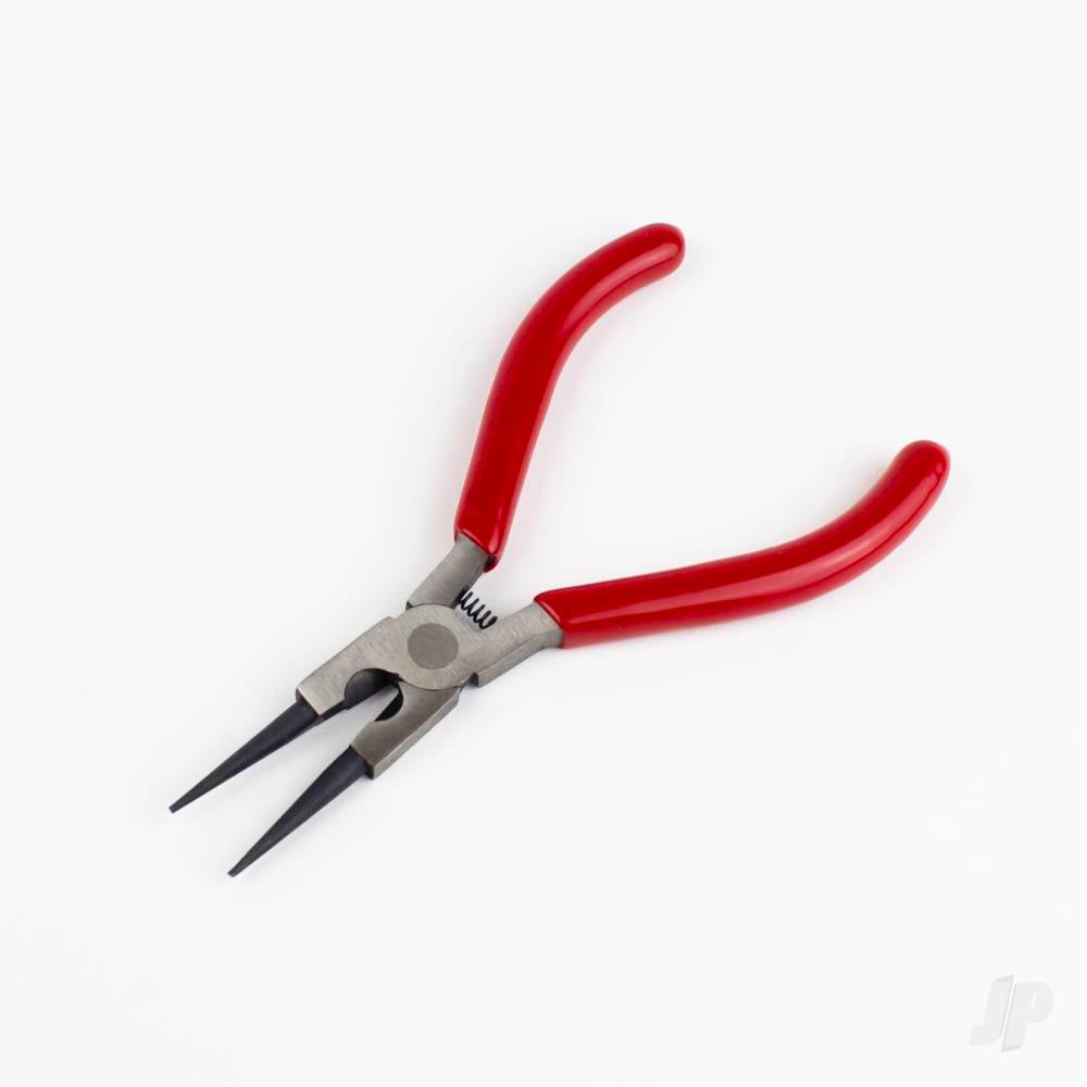 5in Spring Loaded Soft Grip Plier, Round Nose with Side Cutter (Carded)-5