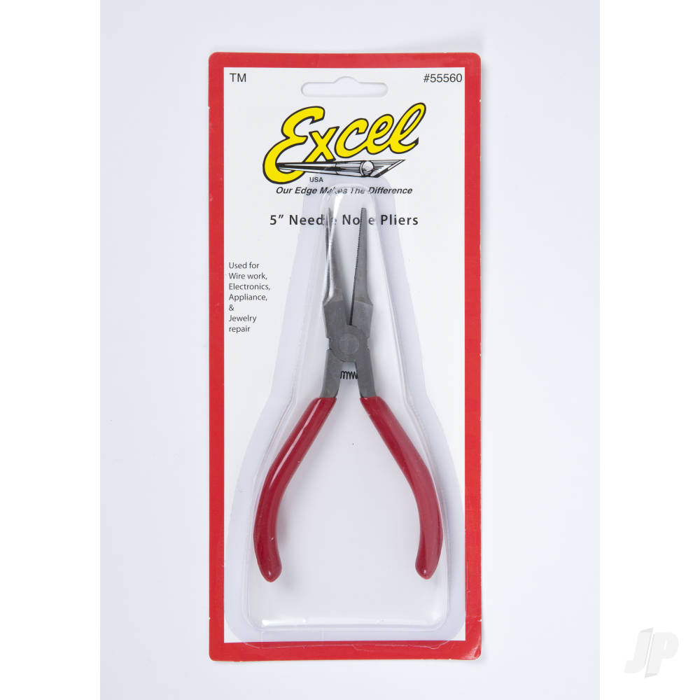 5in Spring Loaded Soft Grip Plier, Needle Nose (Carded)-4