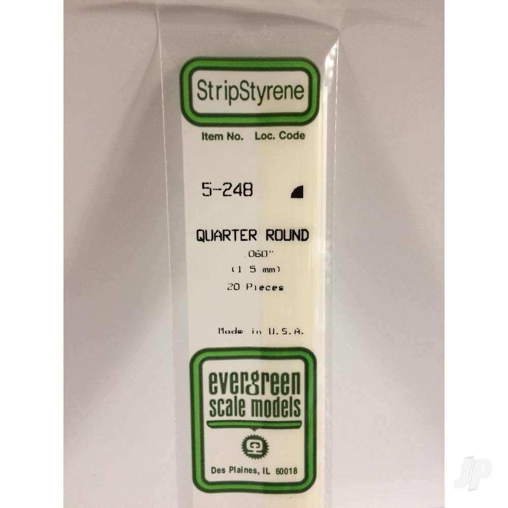 14in (35cm) Quarter Round Strip .060in (20 per pack)-2