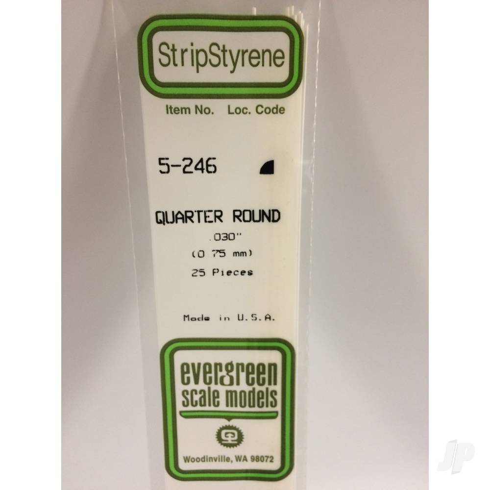 14in (35cm) Quarter Round Strip .030in (25 per pack)-2