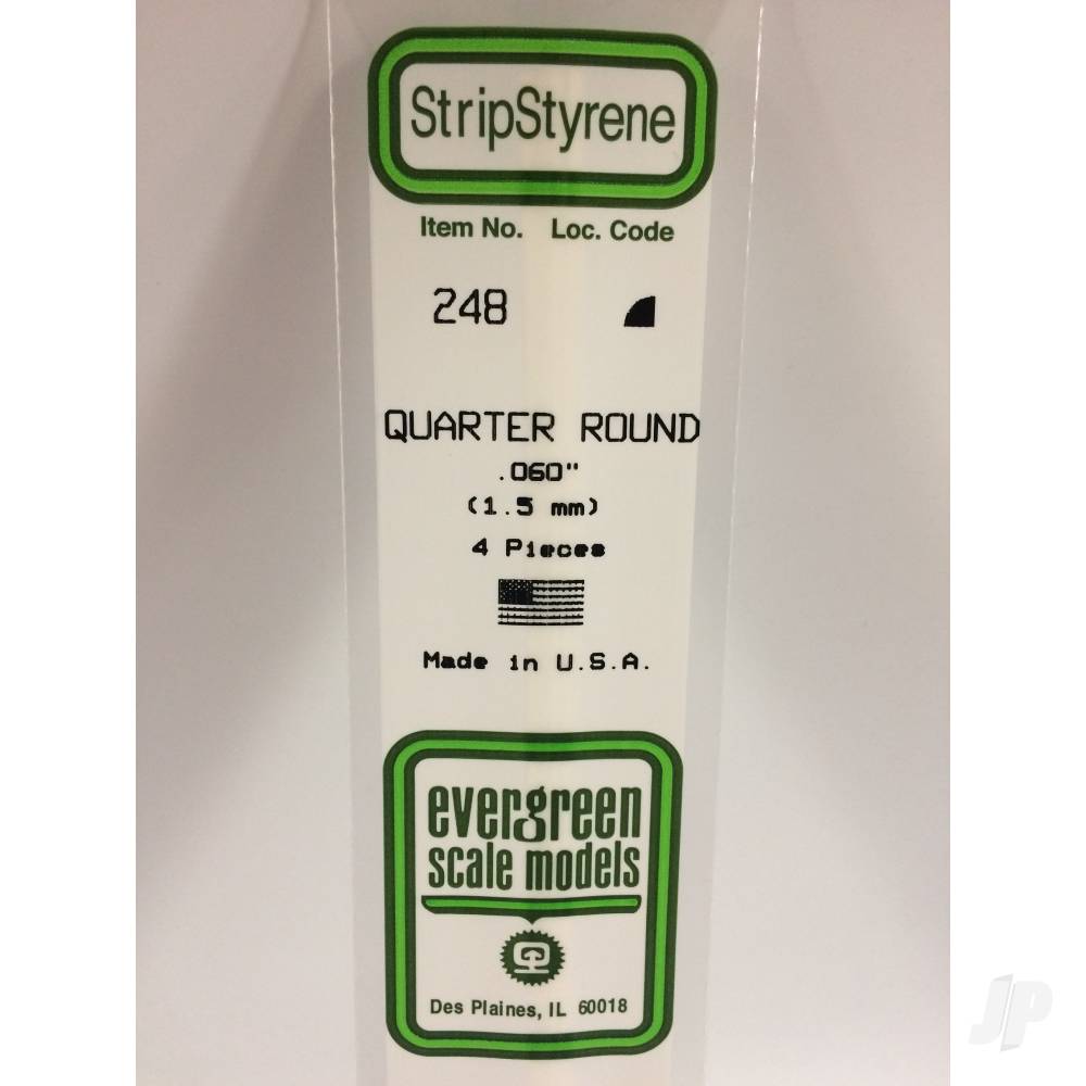 14in (35cm) Quarter Round Strip .060in (4 per pack)-2