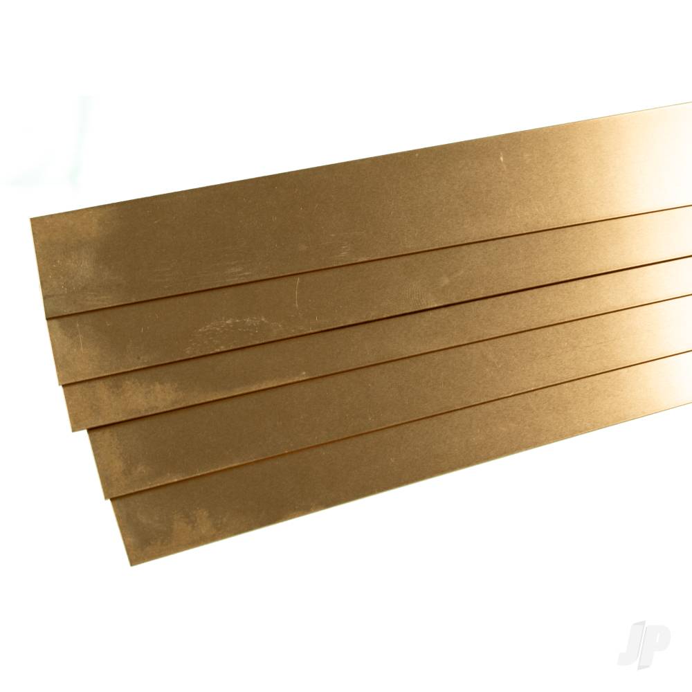 1in Brass Strip, .016in Thick (36in long) (Bulk Pack of 5 Items)