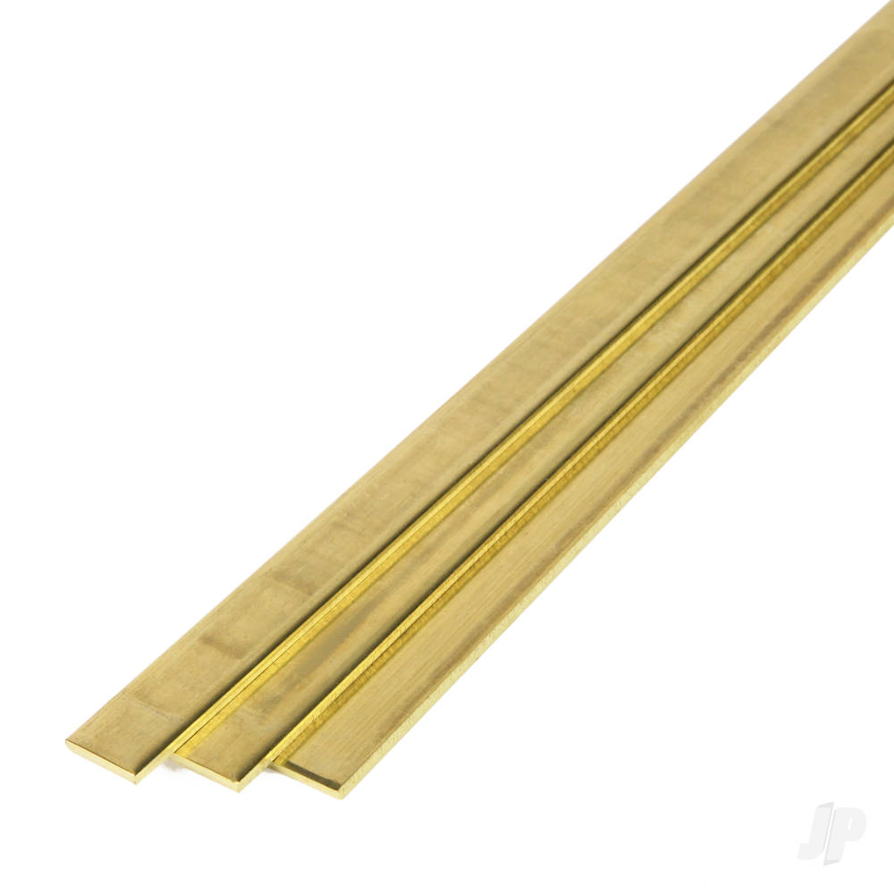 1in Brass Strip, .016in Thick (36in long) (Bulk Pack of 5 Items)-4