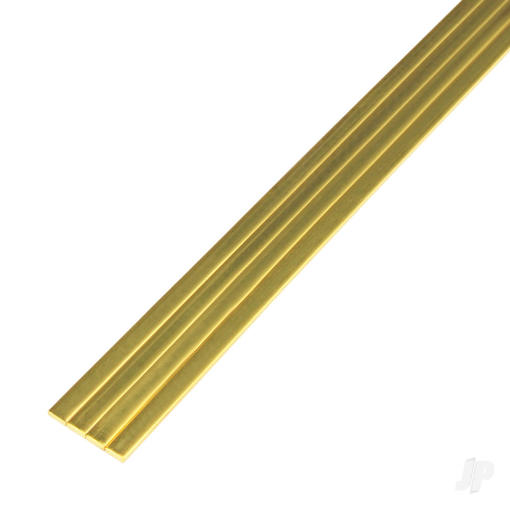 1/2in Brass Strip, .016in Thick (36in long) (Bulk Pack of 5 Items)-5