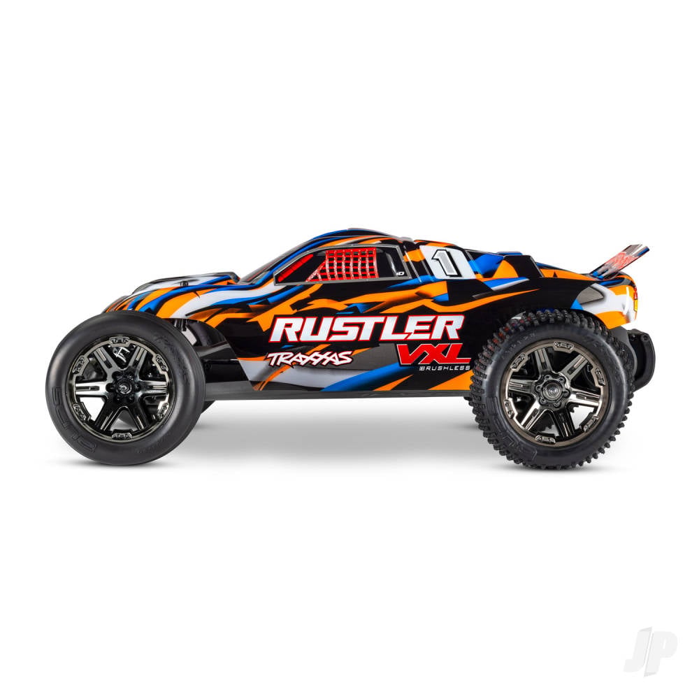 Orange Rustler VXL 1:10 2WD RTR Brushless Electric Stadium Truck (+ TQi 2-ch, TSM, VXL-3s, Velineon 3500kV, Magnum 272R)-2