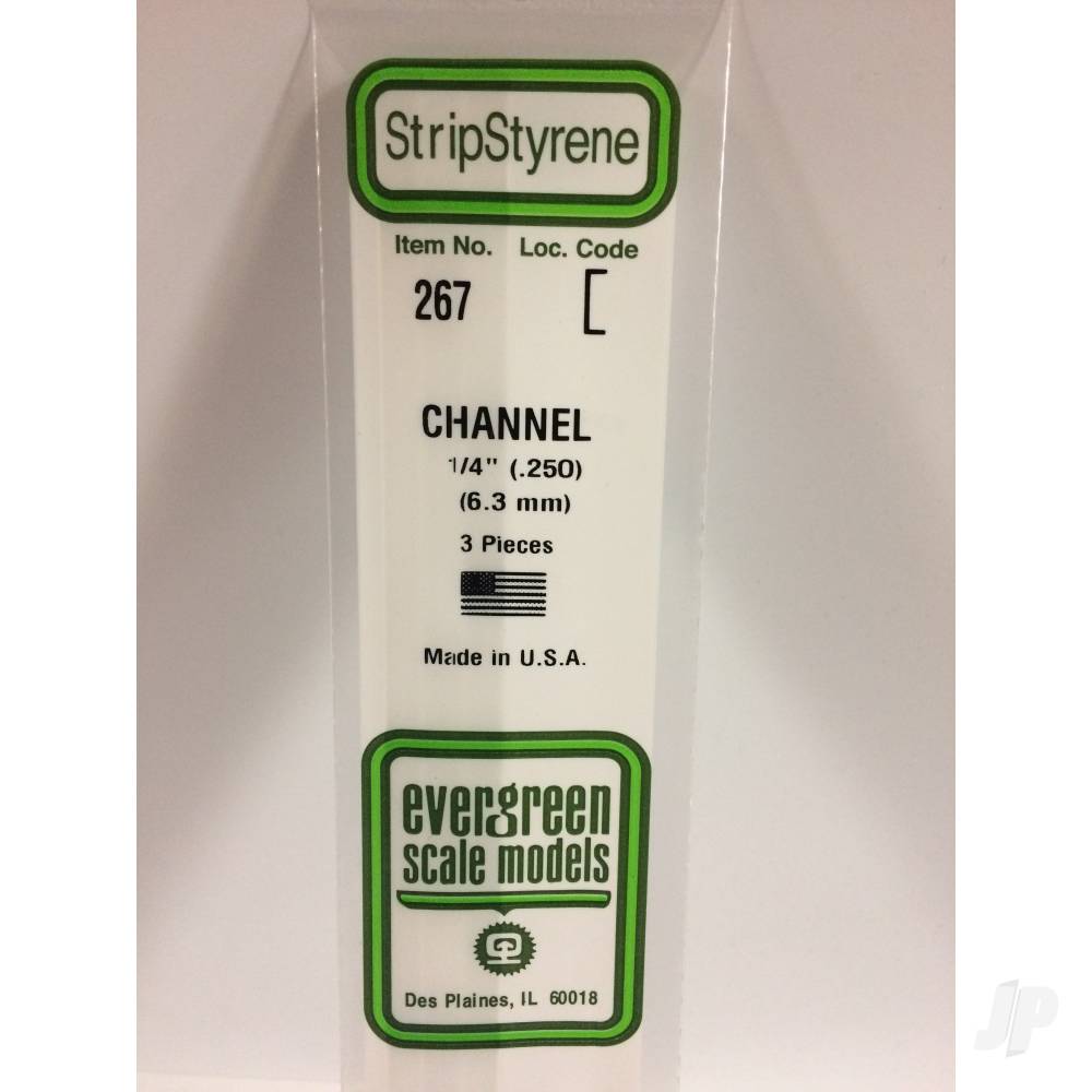 14in (35cm) C-Channel .250in (1/4in) (15 per pack)-2