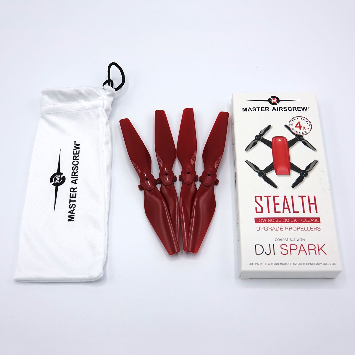 4.7x2.9 DJI Spark STEALTH Upgrade Propeller Set, 4x Red-3