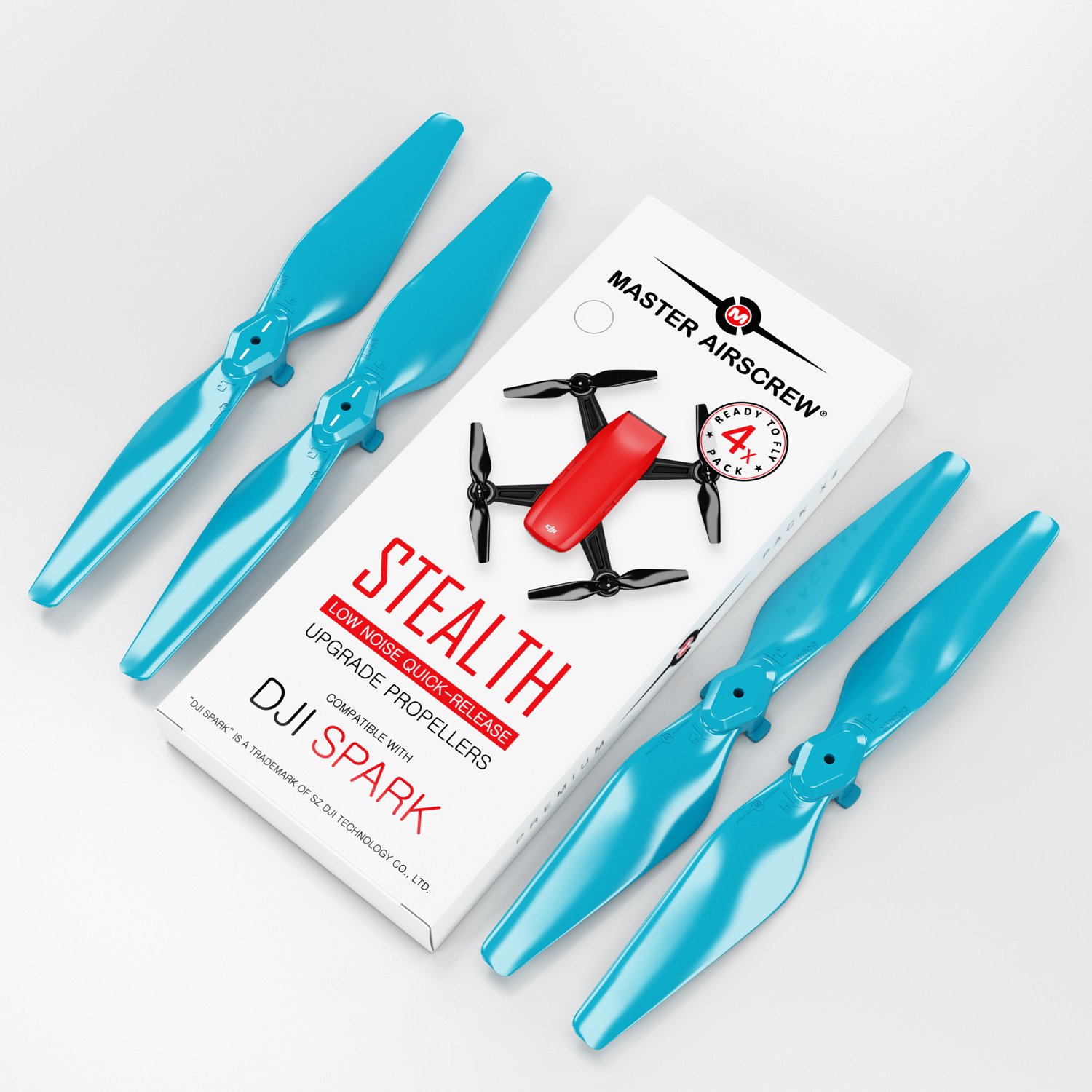 4.7x2.9 DJI Spark STEALTH Upgrade Propeller Set, 4x Blue-2