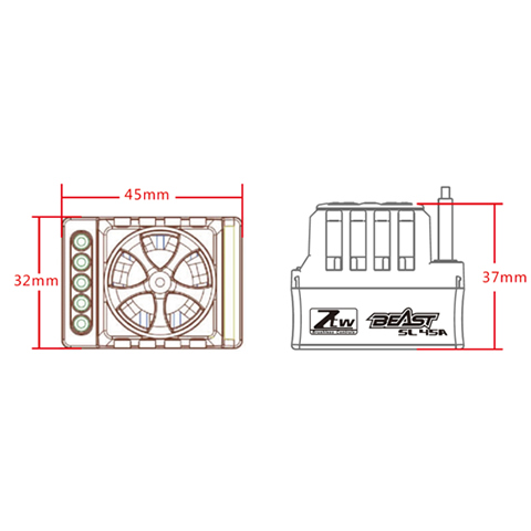 1:10 Beast SLL 45A ESC-2