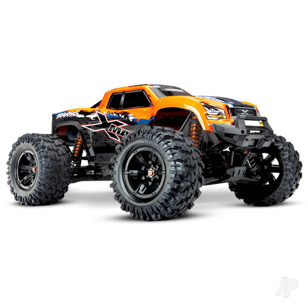 X-Maxx 1:6 8S 4WD Electric Monster Truck, OrangeX (+ TQi 2-ch, VXL-8s, Velineon 1200XL, TSM)