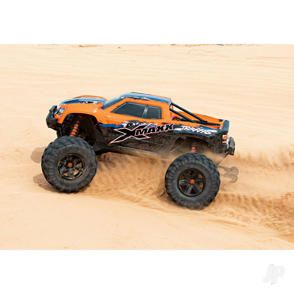 X-Maxx 1:6 8S 4WD Electric Monster Truck, OrangeX (+ TQi 2-ch, VXL-8s, Velineon 1200XL, TSM)-4