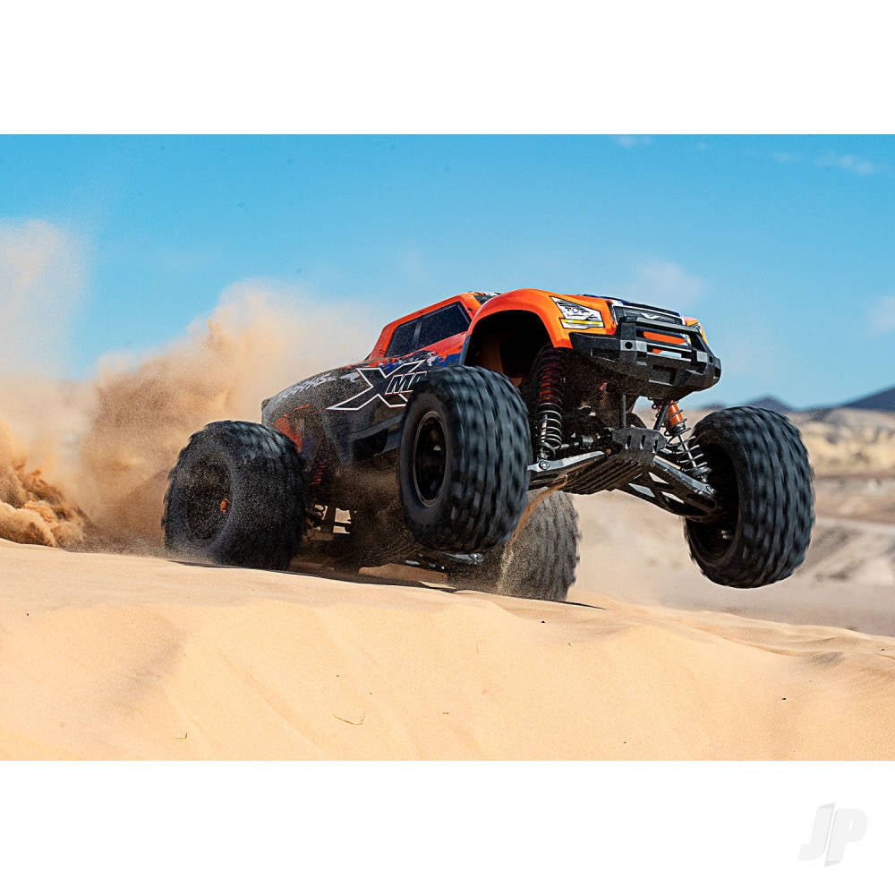 X-Maxx 1:6 8S 4WD Electric Monster Truck, OrangeX (+ TQi 2-ch, VXL-8s, Velineon 1200XL, TSM)-5
