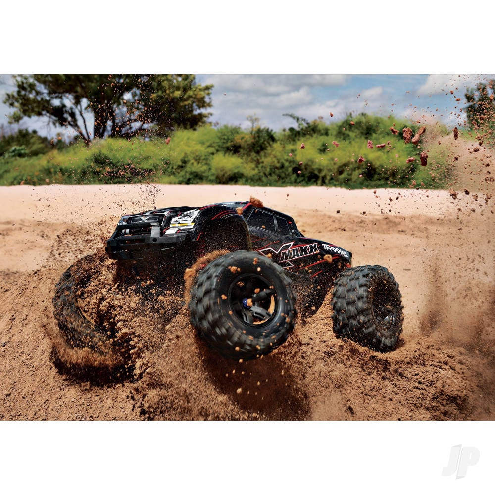 X-Maxx 1:6 8S 4WD Electric Monster Truck, OrangeX (+ TQi 2-ch, VXL-8s, Velineon 1200XL, TSM)-9