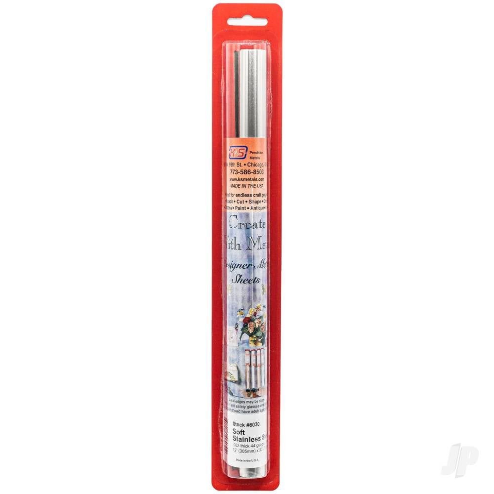 .002in (44ga) 12x30in Stainless Steel Shim/Foil