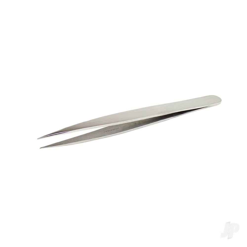 4.75in Sharp Pointed Stainless Steel Tweezers (Carded)-3