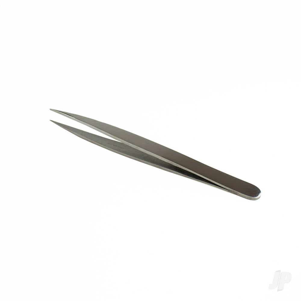 4.75in Sharp Pointed Stainless Steel Tweezers (Carded)-4