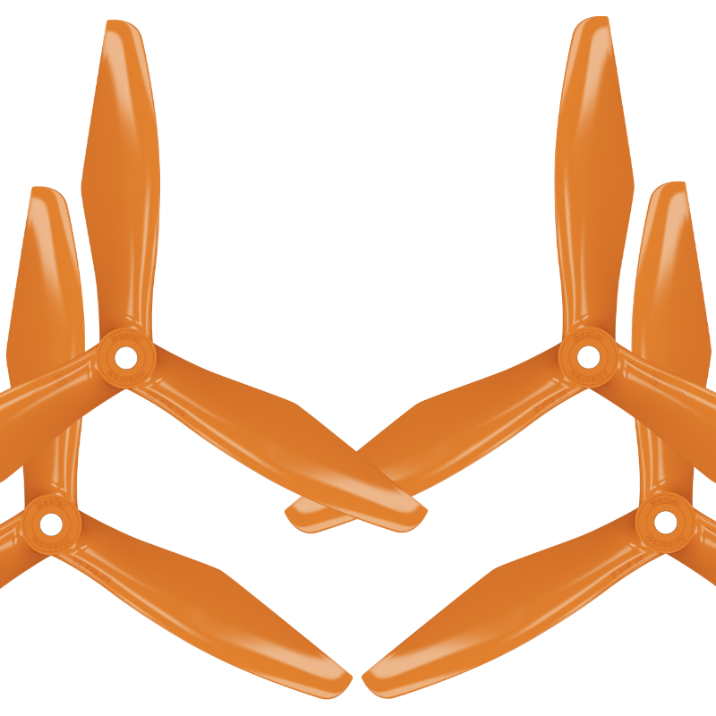 5x4.5 RS 3-Blade FPV Propeller Set x4 Orange