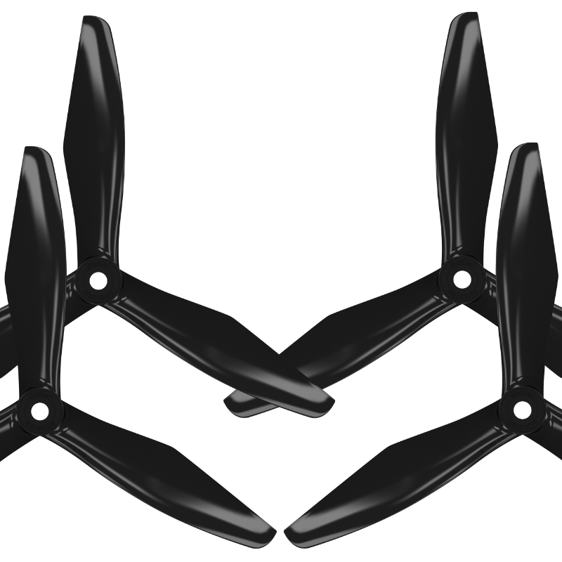 6x4.5 RS 3-Blade FPV Propeller Set x4 Black