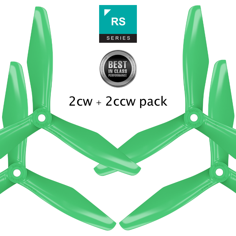 5x4.5 RS 3-Blade FPV Propeller Set x4 Green-2
