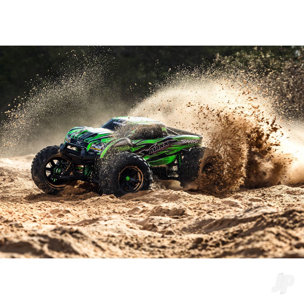 X-Maxx Ultimate 1:6 8S 4WD Electric Monster Truck, Green (+ TQi 2-ch Link, VXL-8s, Velineon 1200XL, TSM)-16